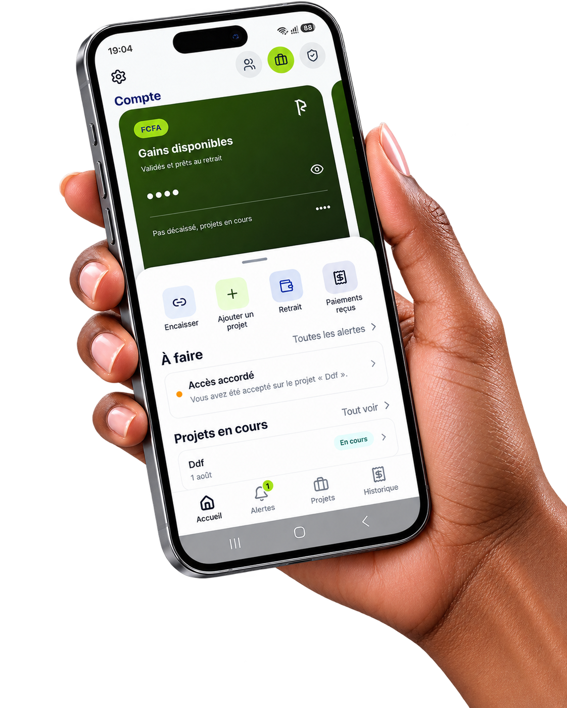 Application Paiyora : le prestataire suit le travail, l'argent part après confirmation